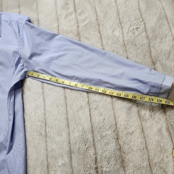 Men's Dress shirt Slim fit Collared Button down blue white Size XL CALVIN KLEIN - Picture 13 of 13